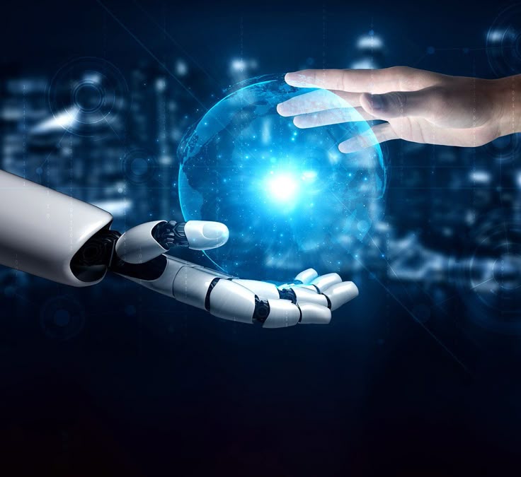 Robotics Innovation in 2025 – Intelligent Machines Changing the World Futuristic robot hand symbolizing robotics innovation and technology in 2025